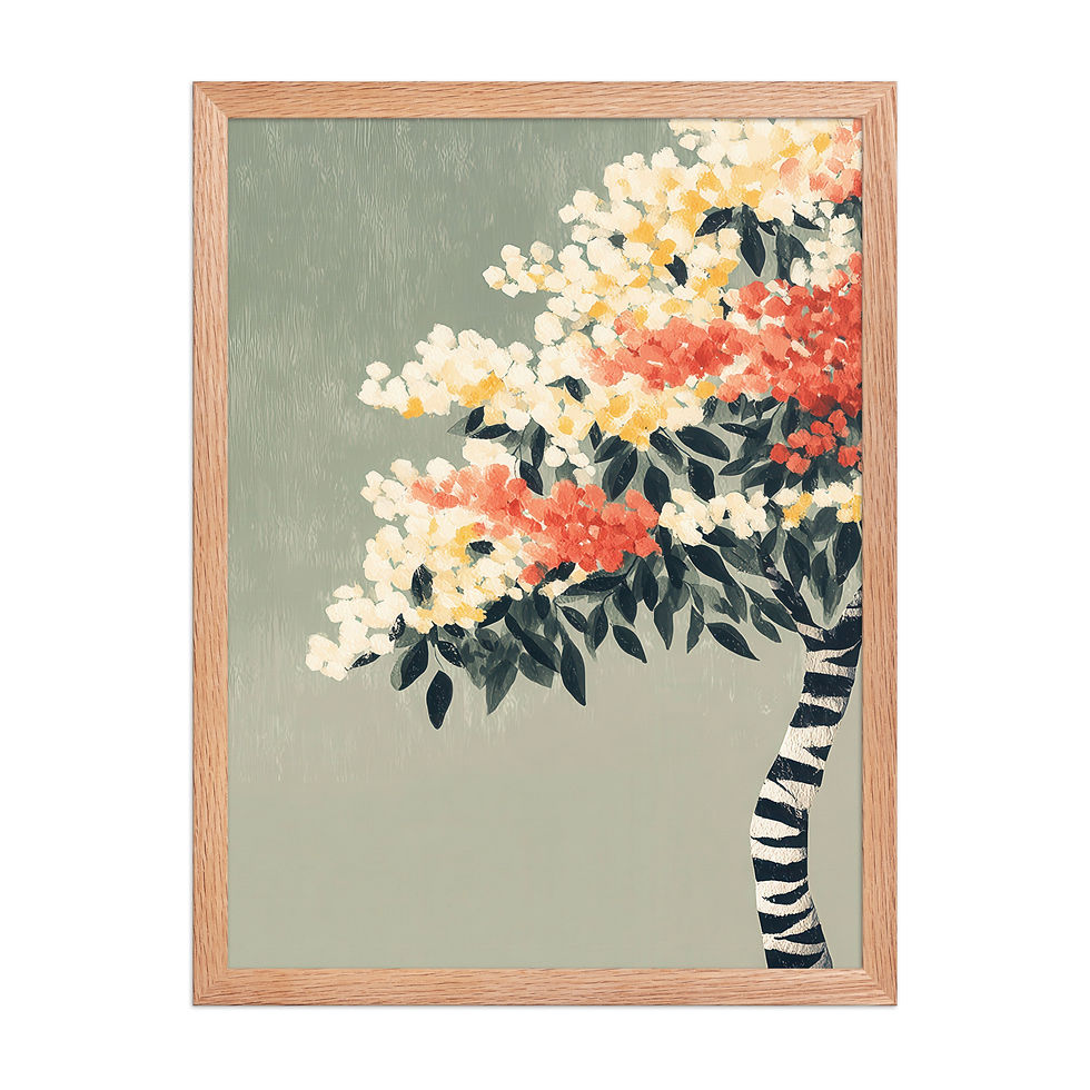 Thumbnail: Vibrant Gouache Wall Art for Living Room Accent