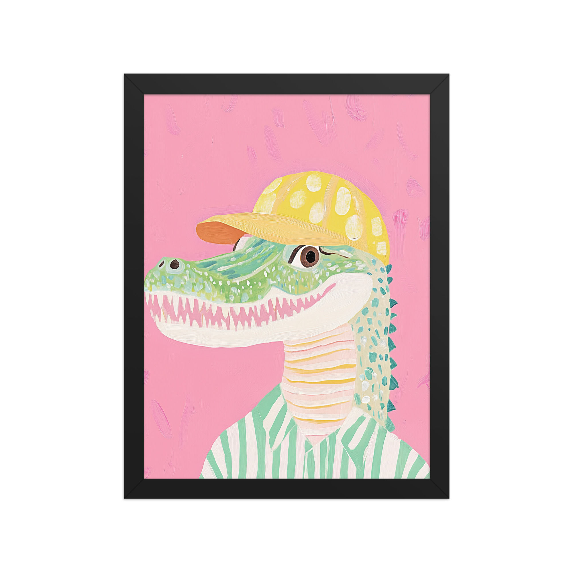 Alligator in a Yellow Hat