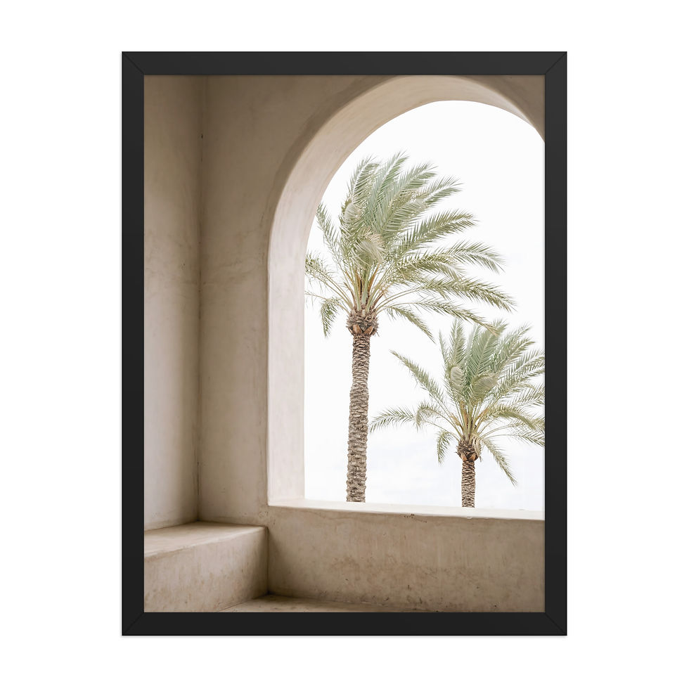 Thumbnail: Palm Arches Contemporary High Key Mega Print