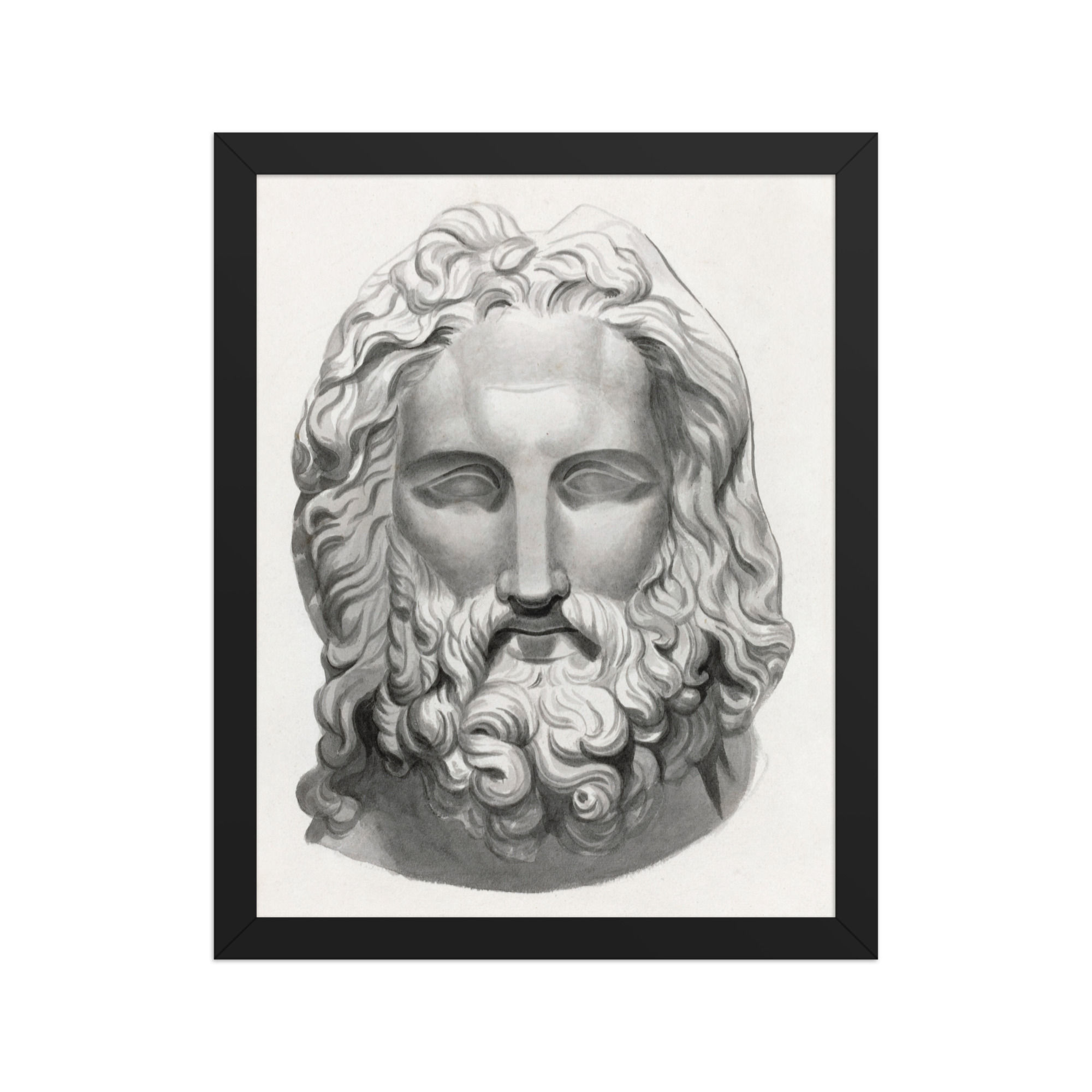 Antique Bearded Head | John Flaxman