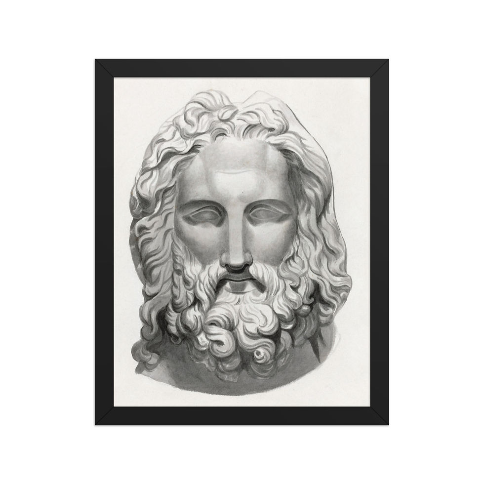 Thumbnail: Antique Bearded Head | John Flaxman