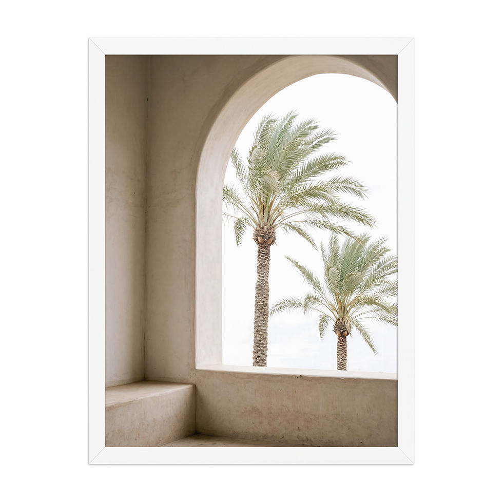 Thumbnail: Palm Arches Contemporary High Key Mega Print