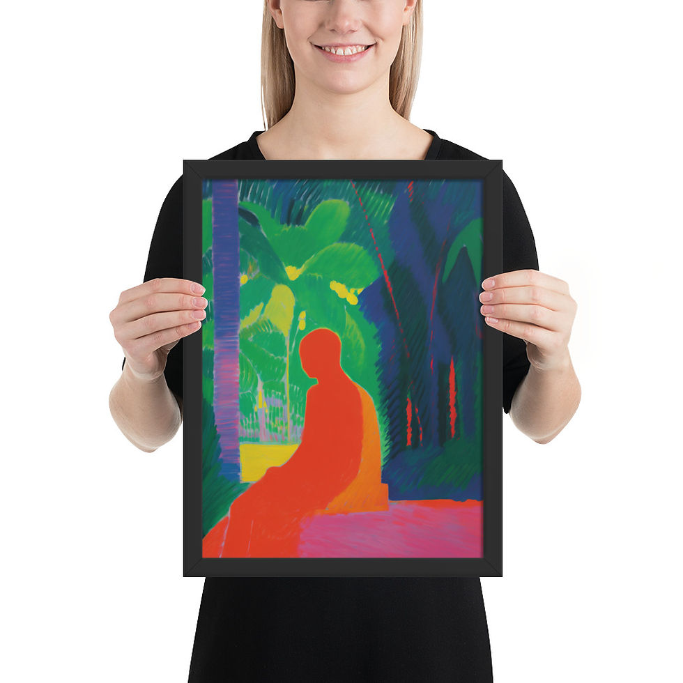 Thumbnail: Vibrant Abstract Framed Wall Art for Modern Decor