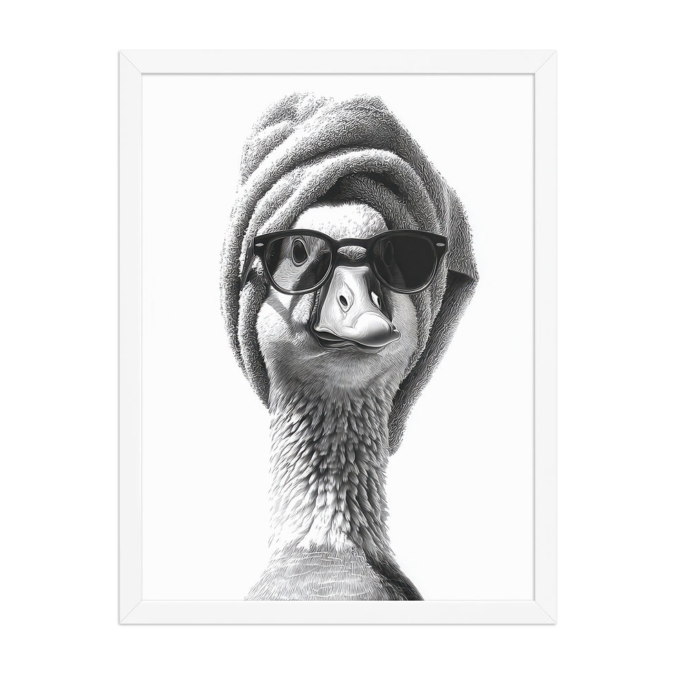 Thumbnail: Funny Animals | Bathroom Art Print