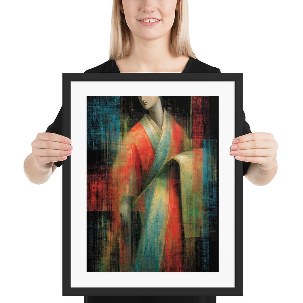 Thumbnail: Eclectic Figure of a Woman in a Kimono