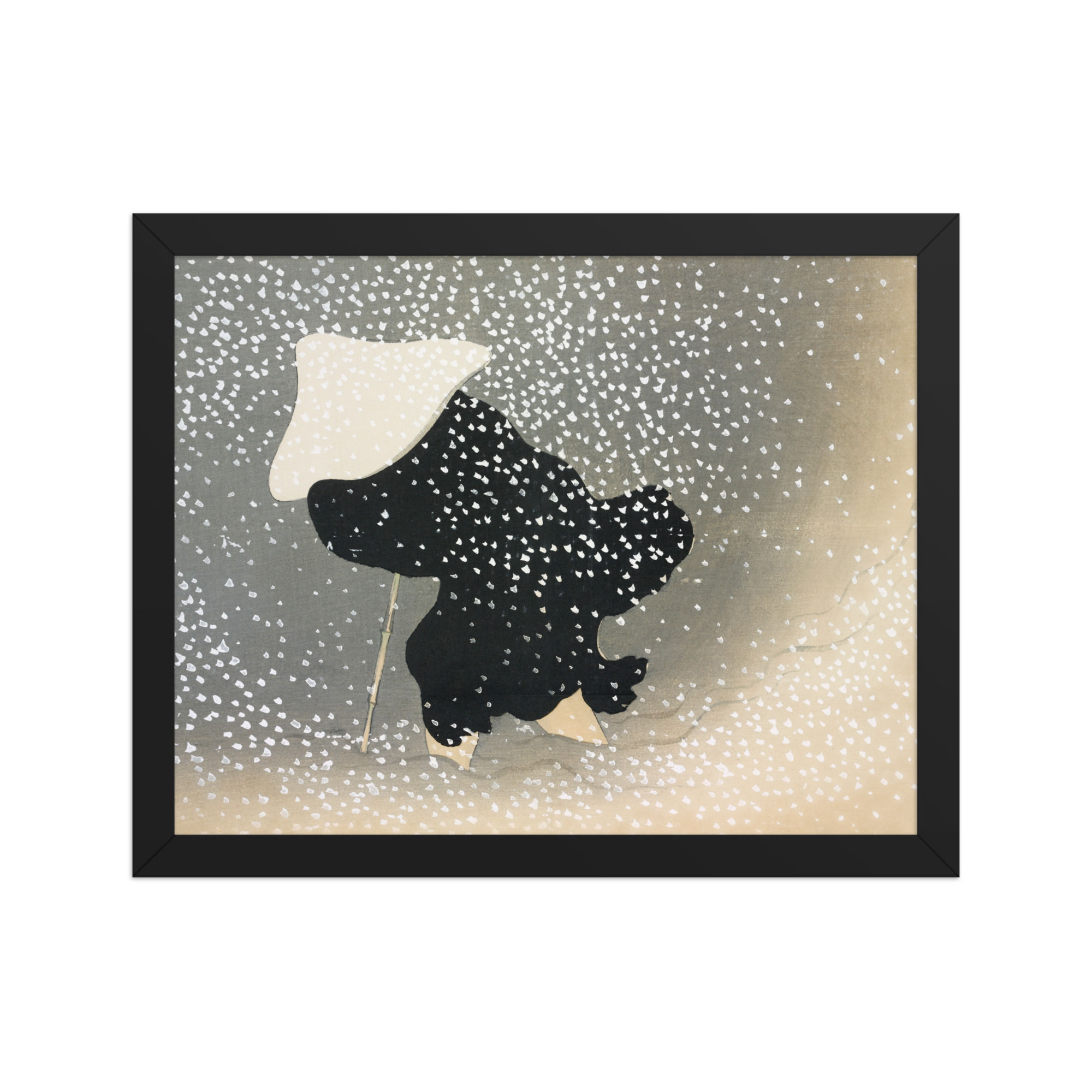 Snow from Momoyogusa Flowers Art Print