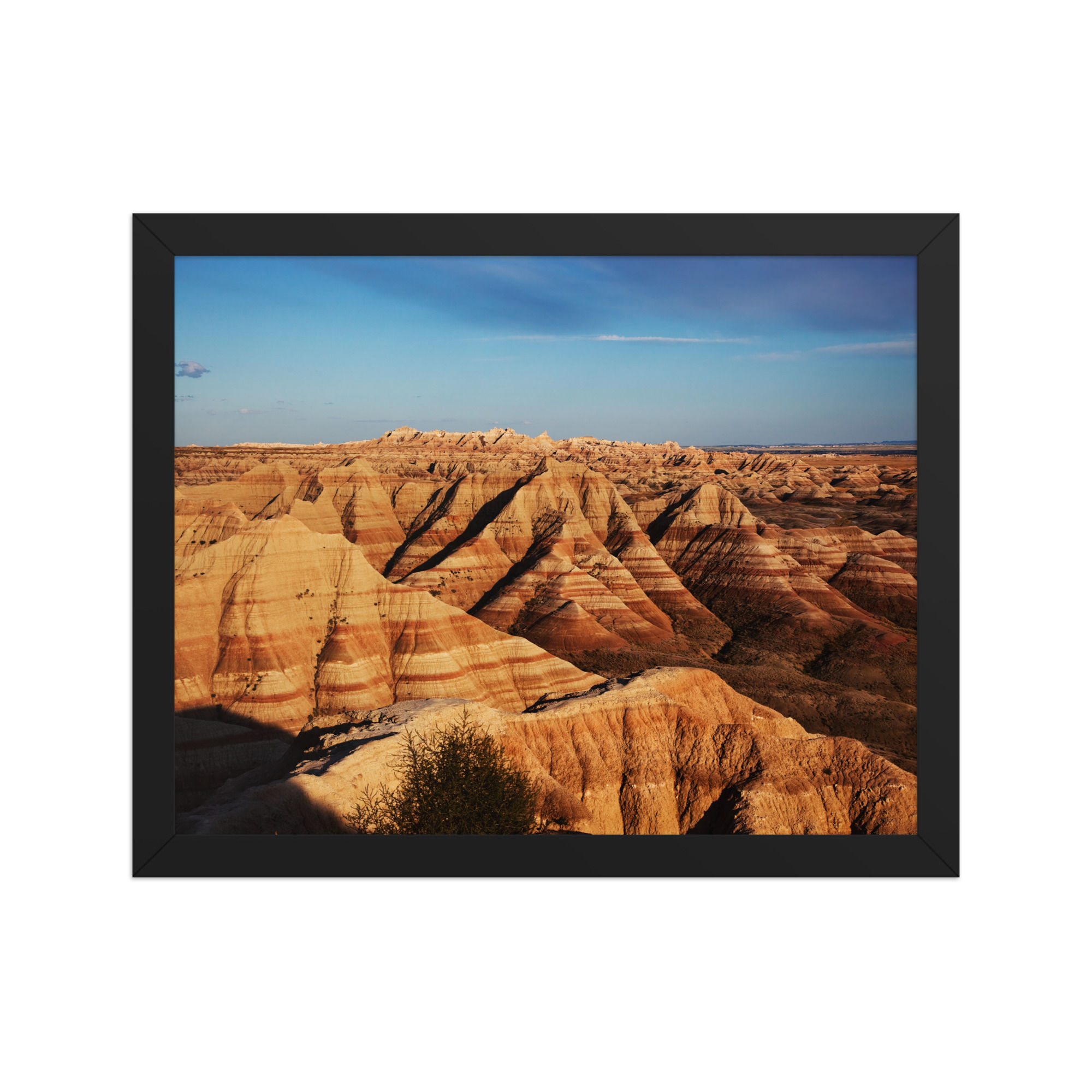 Badlands Vista Framed Wall Art for Rugged Beauty