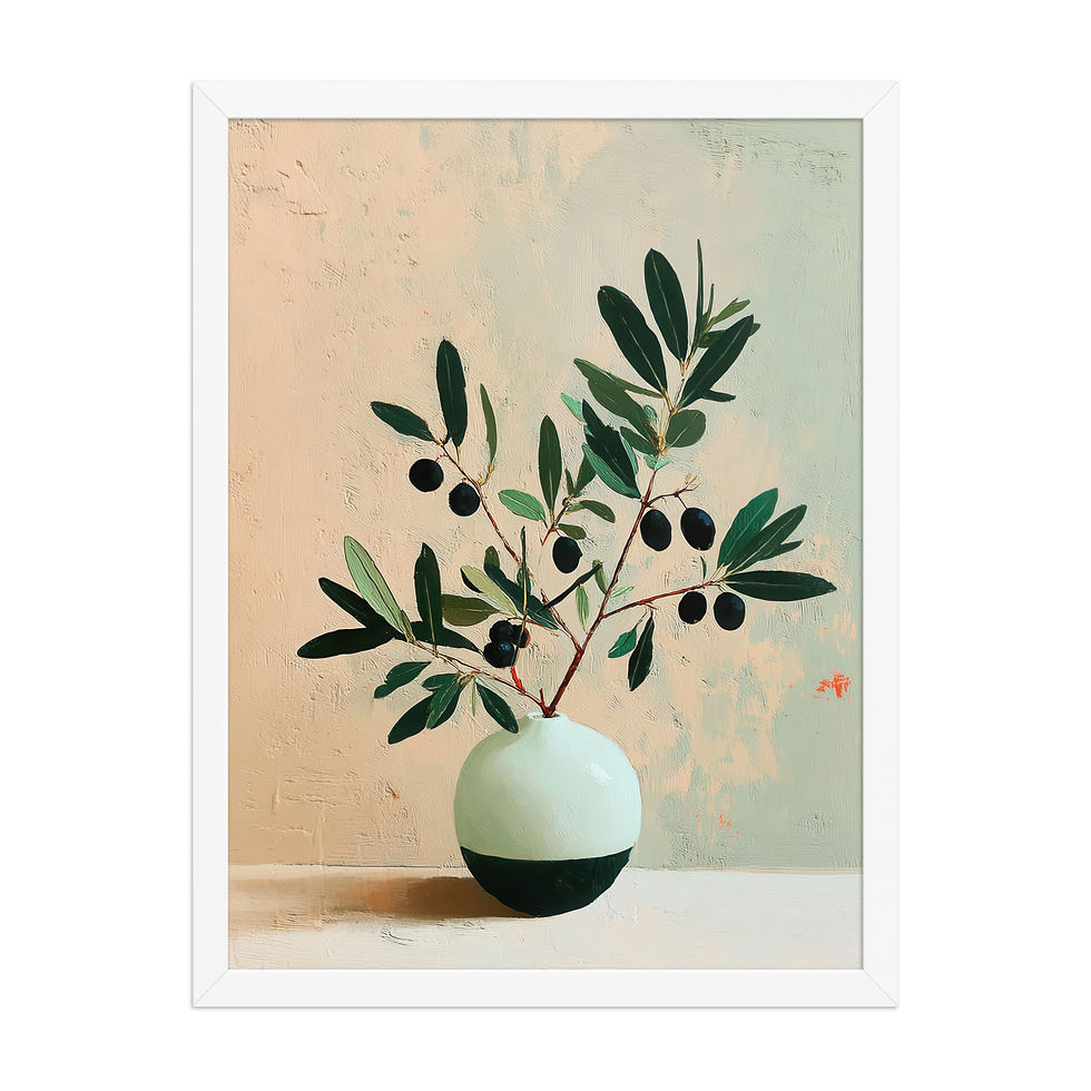Thumbnail: Vibrant Gouache Wall Art for Living Room Accent