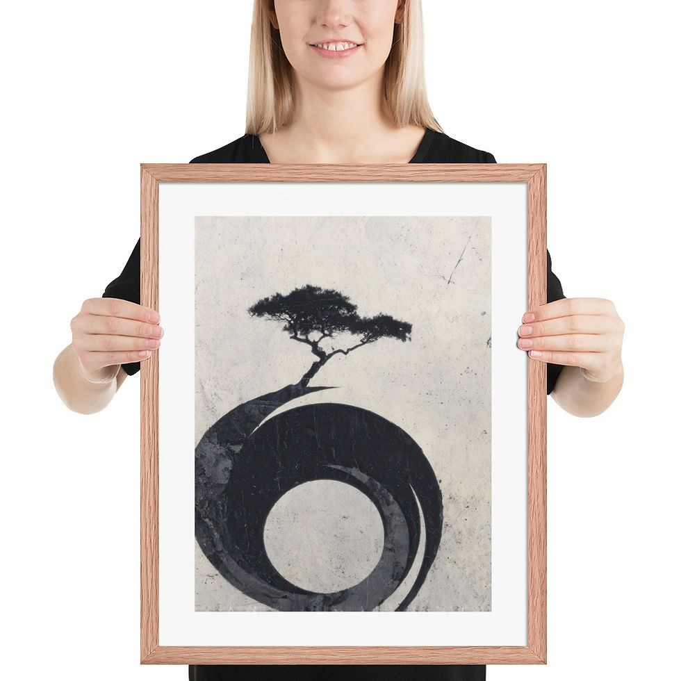 Thumbnail: Japandi Bonsai Tree Whirlpool Sumi-e Inspired