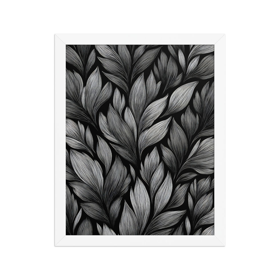 Thumbnail: Frayed Leaves Neutral Art Print