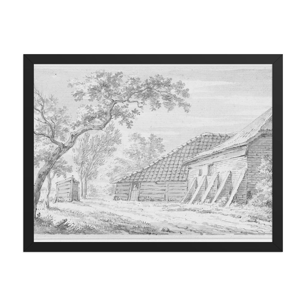 Thumbnail: Farmhouse Illustration Style Vintage Art Print