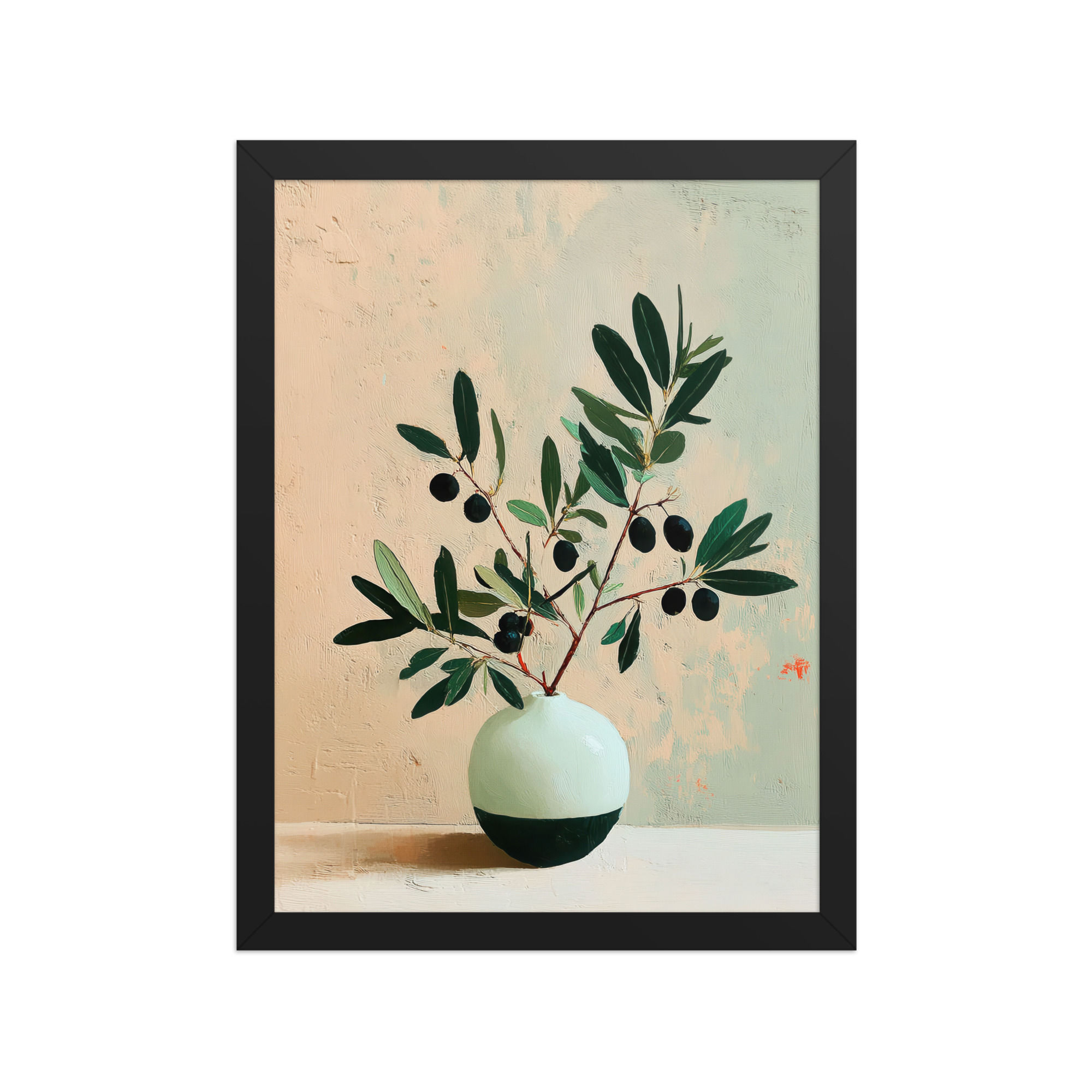 Vibrant Gouache Wall Art for Living Room Accent
