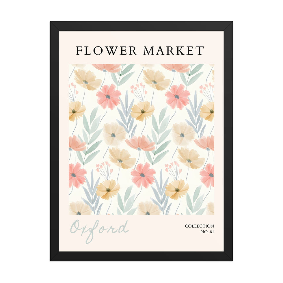 Thumbnail: Oxford | Framed Botanical Wall Art: Nature Prints from Global Cities