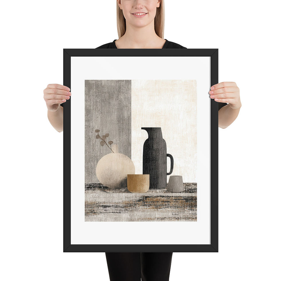 Thumbnail: Framed Dreamy Boho Art – Soft and Serene Decor