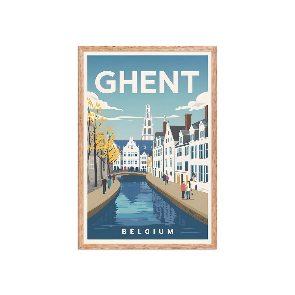 Thumbnail: Ghent, Belgium Modern Travel Art