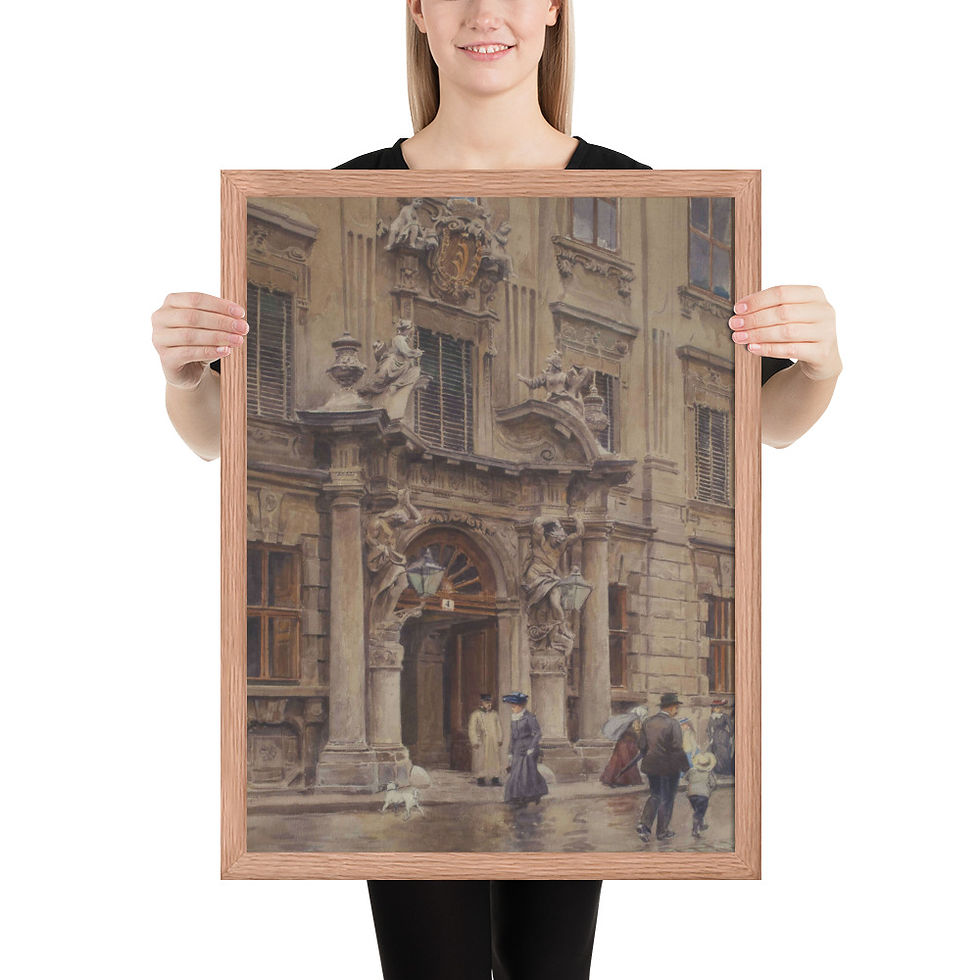 Thumbnail: Baroque Portal — Vintage European Street Watercolor
