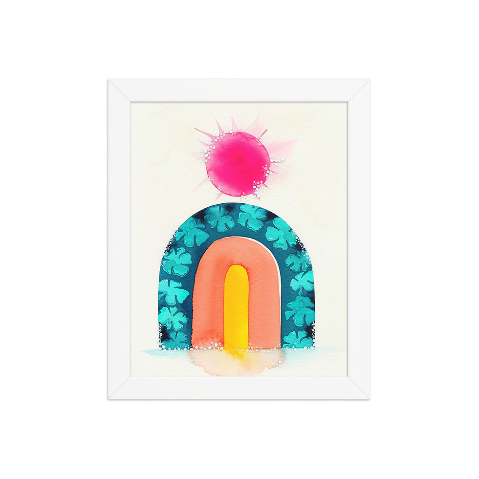 Thumbnail: Shamrock Arch Abstract Art Print