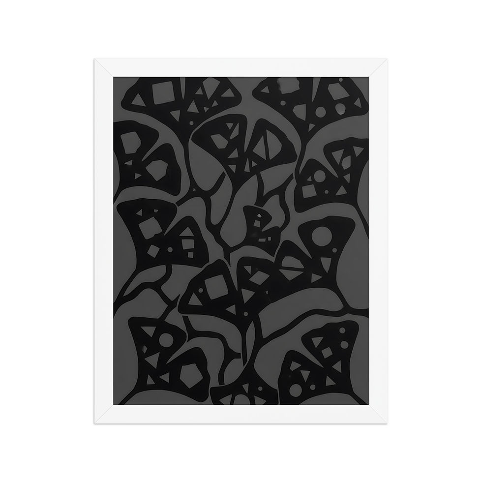 Thumbnail: Gingko Silhouettes Botanical Art Print