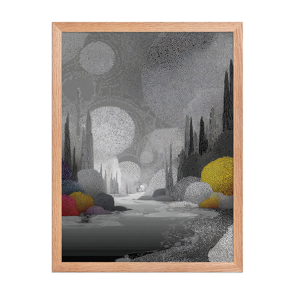 Thumbnail: Japandi Sumei-e Japanese Ink Inspired Print