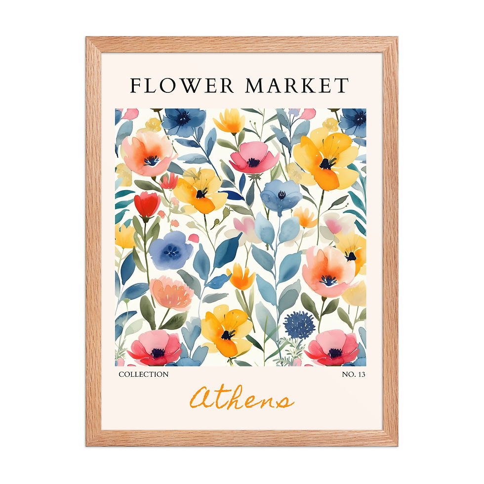 Thumbnail: Athens | Framed Botanical Wall Art: Nature Prints from Global Cities