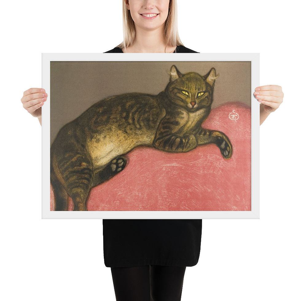 Thumbnail: Cat on a Cushion Theopile-Alexandre Steinlen