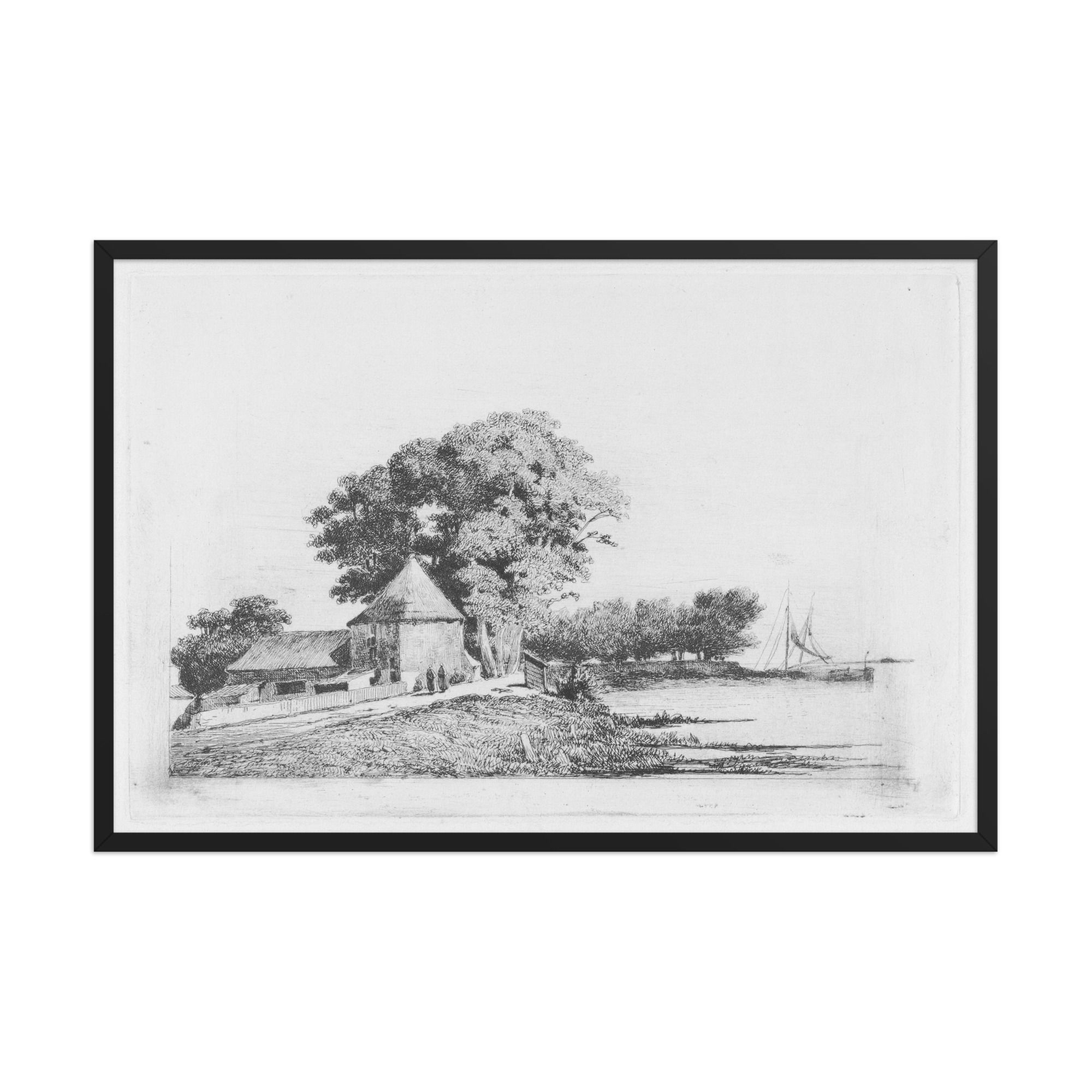 Vintage Scenic Framed Wall Art