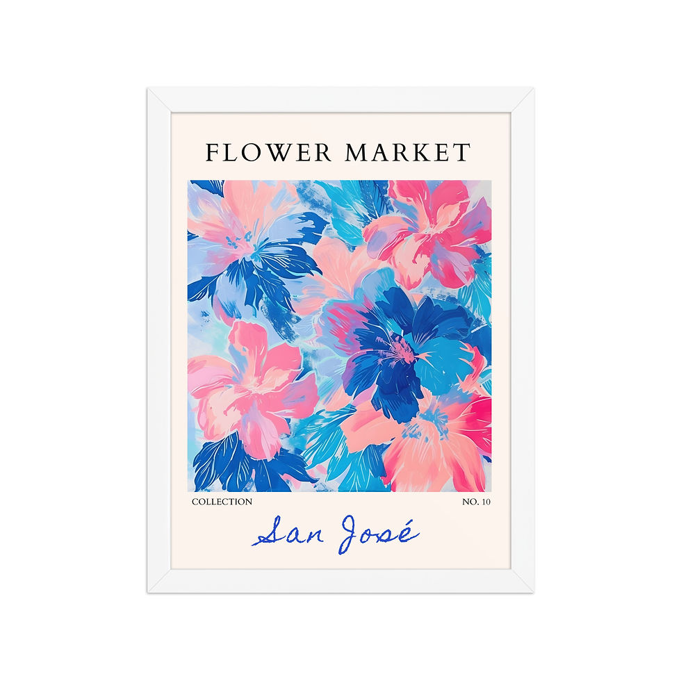 Thumbnail: San Jose | Framed Botanical Wall Art: Nature Prints from Global Cities
