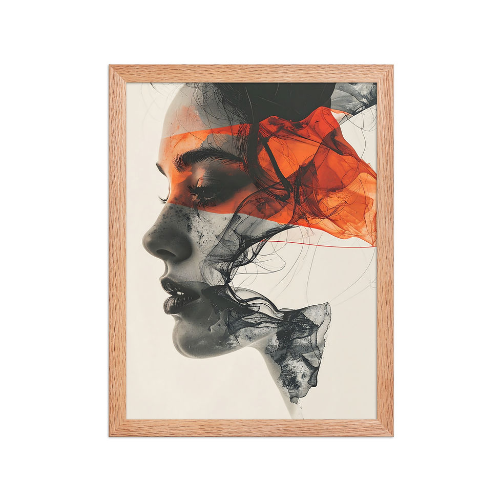 Thumbnail: Abstract Female Portrait Art Print