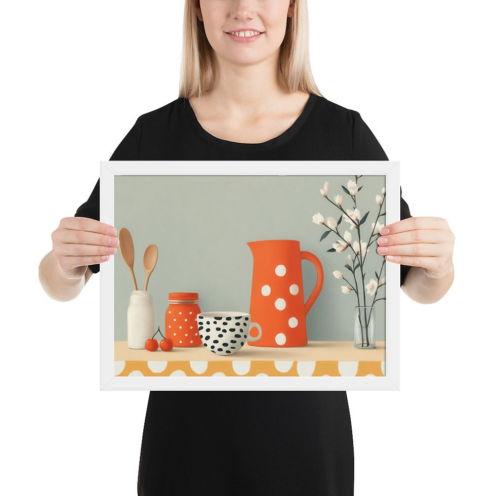 Thumbnail: Kitchen Gouache Inspired Art Print 