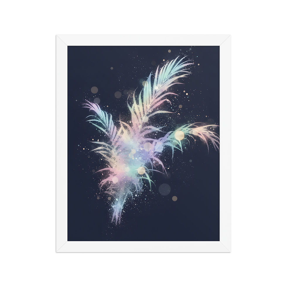 Thumbnail: Abstract Color Fronds Art Print