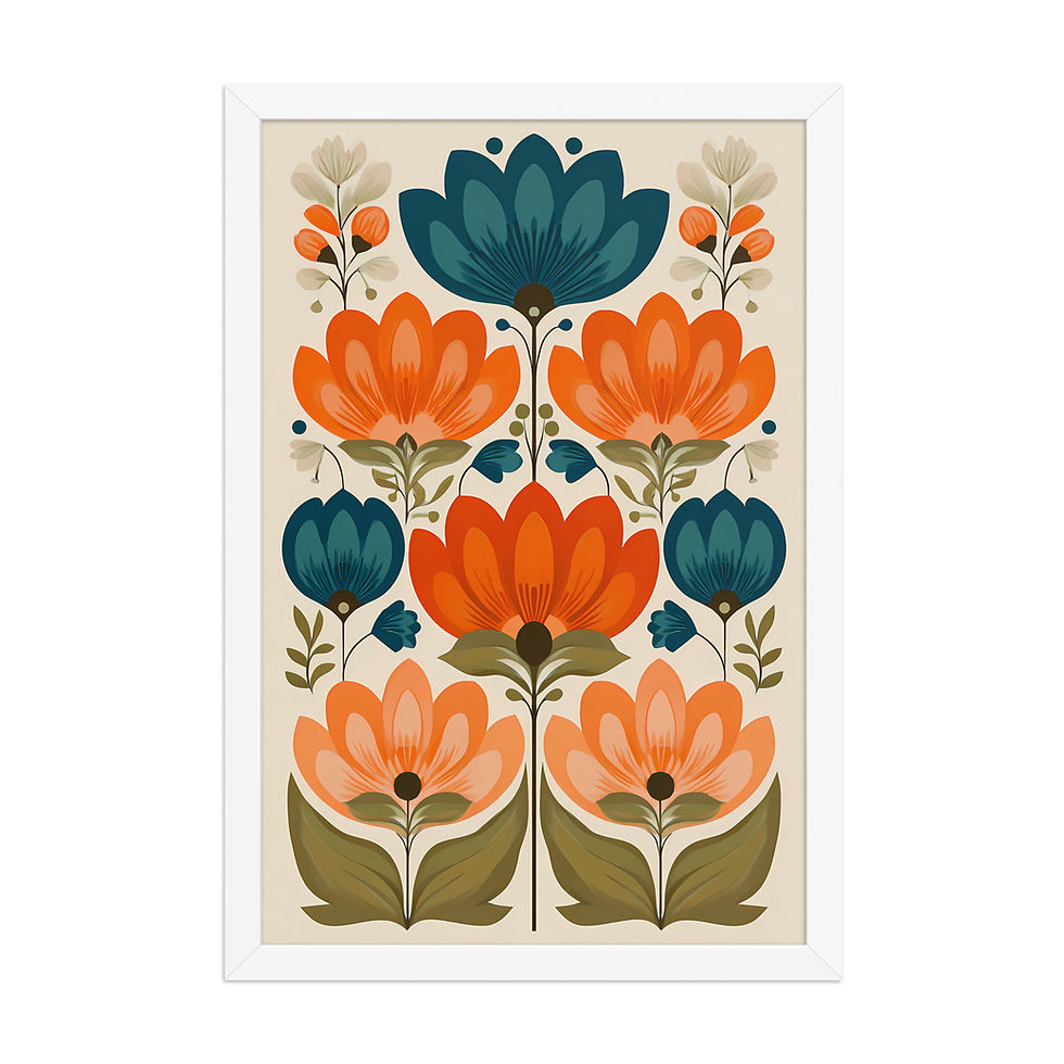 Thumbnail: Scandinavian Style Nature Art - Botanical Folk Wall Decor
