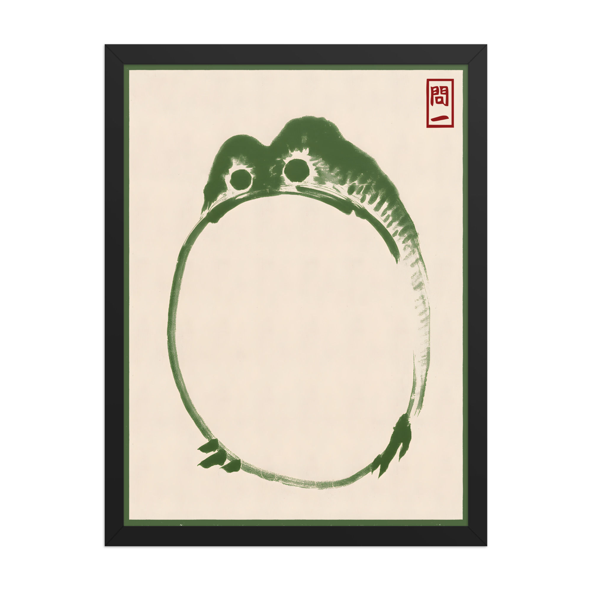 Frog | Framed Art for Living Room Decor