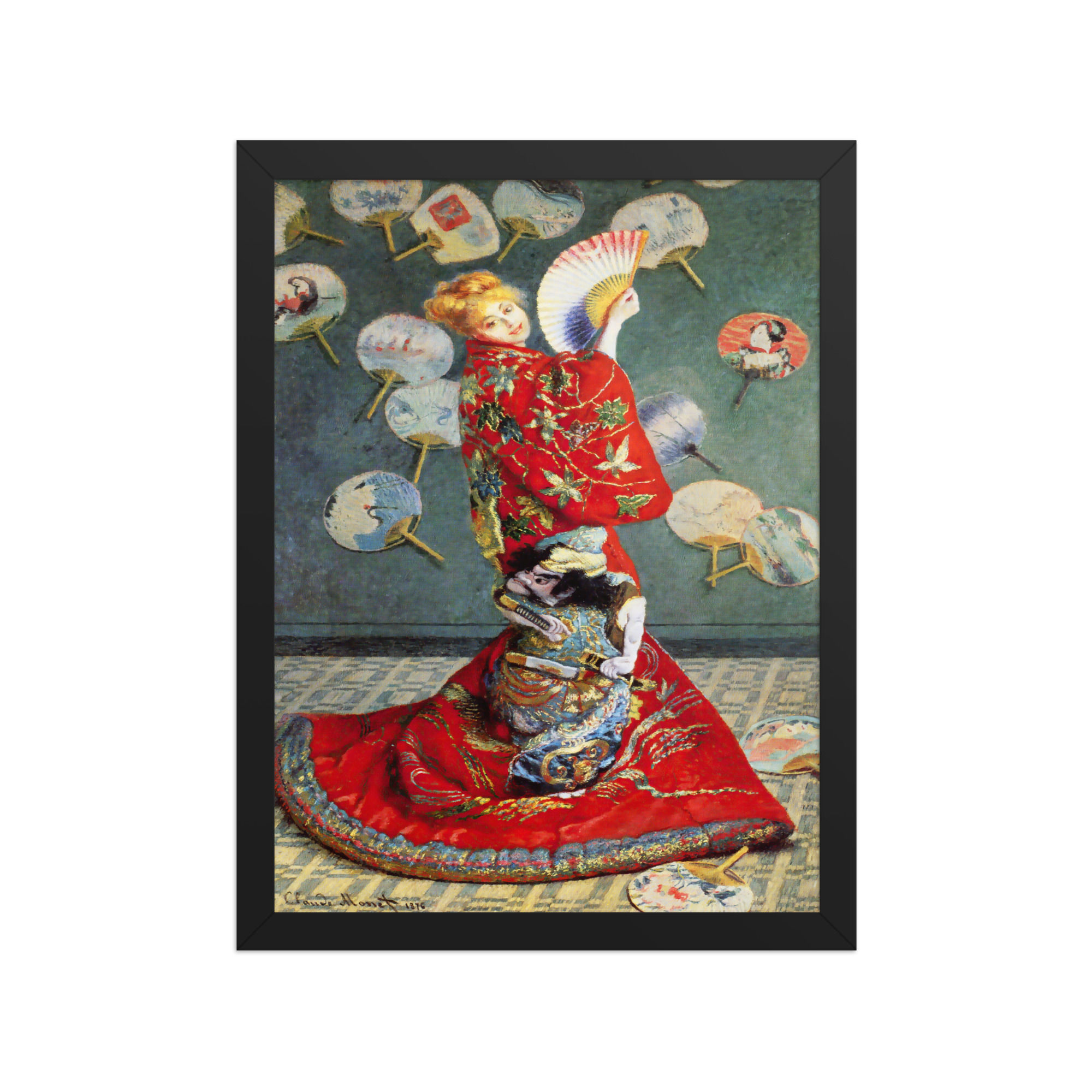 La Japonaise — Vintage Impressionist Portrait in Kimono