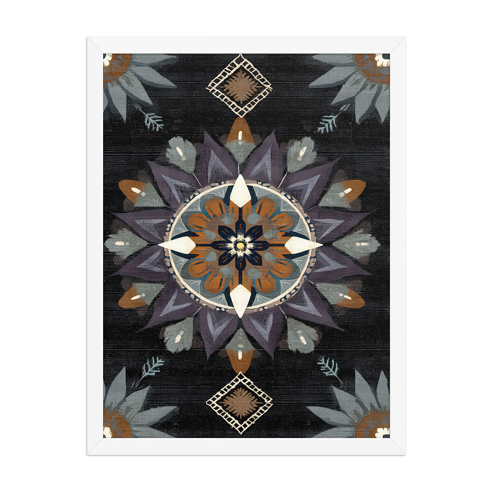 Thumbnail: Framed Geometric Boho Art – Trendy Decor Piece