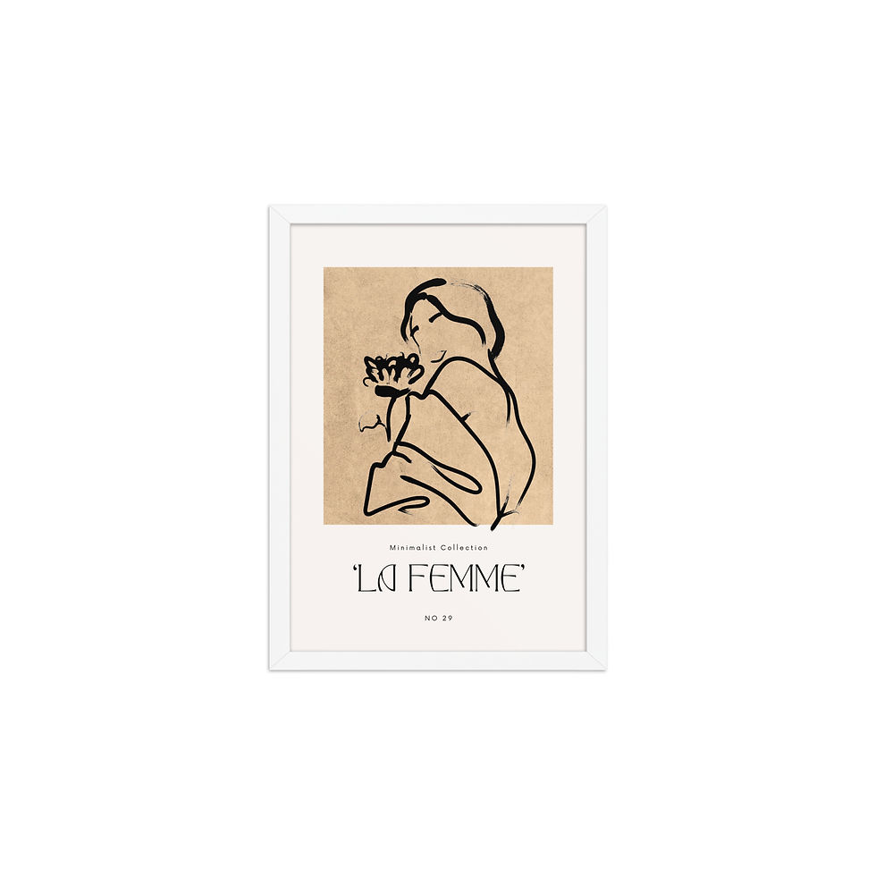 Thumbnail: Boho Minimalist Art: Simple Wall Decor for Stylish Home Interiors v