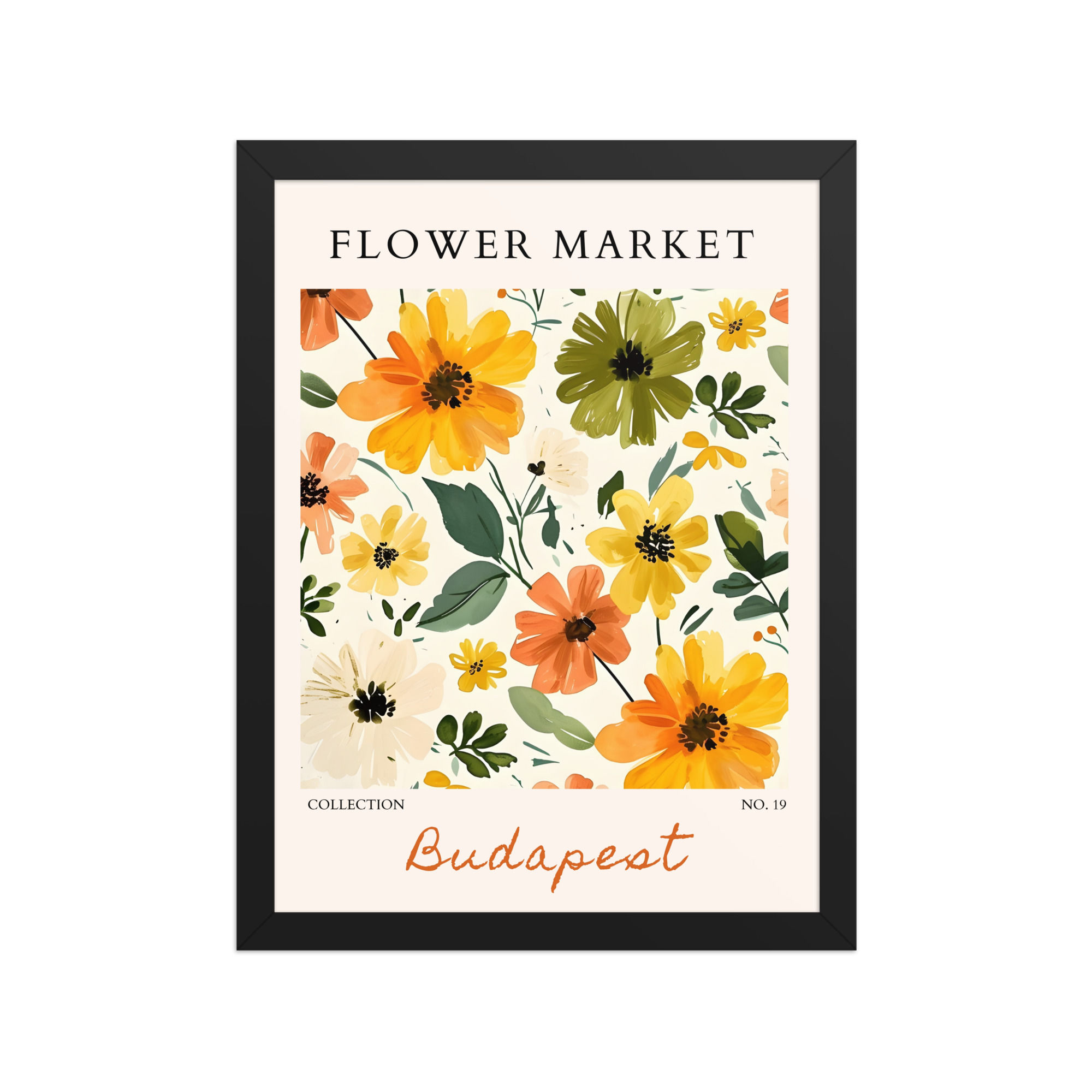 Budapest | Framed Botanical Wall Art: Nature Prints from Global Cities