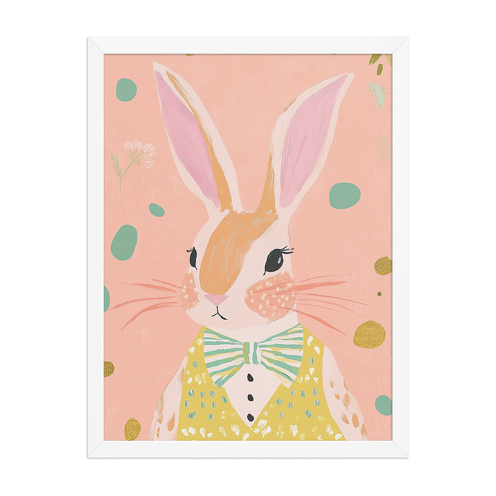 Thumbnail: Hare in a vest | Children's Bedroom | Nursery Wall Art
