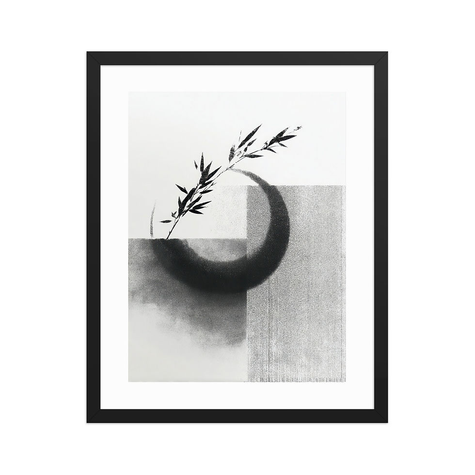 Thumbnail: Japandi Sumei-e Japanese Ink Inspired Print