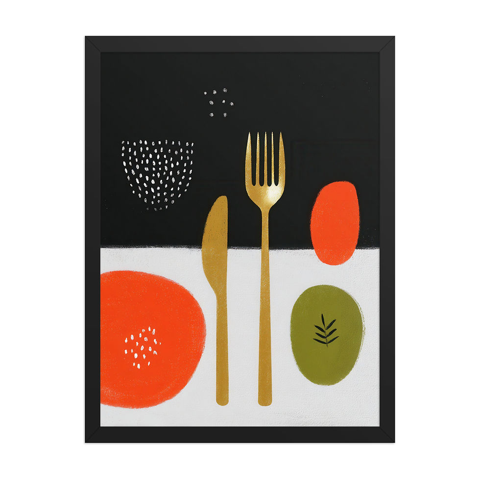 Thumbnail: Kitchen Gouache Inspired  Art Print 