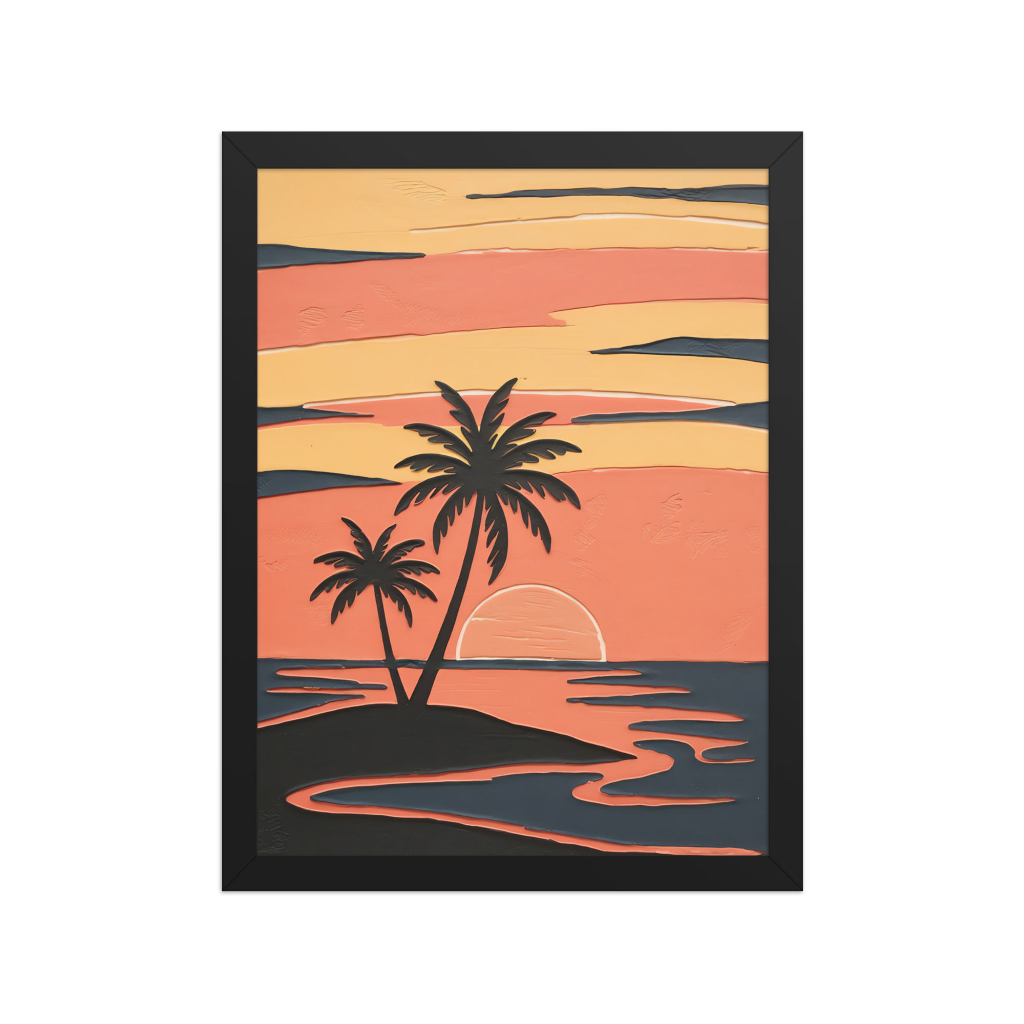 Isolation | Abstract Island Coastal Art Print