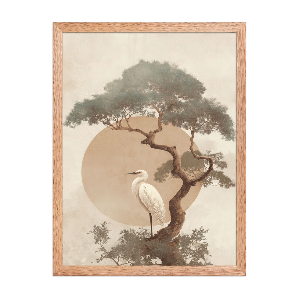 Thumbnail: Unique Japandi Art Prints – Framed for Style