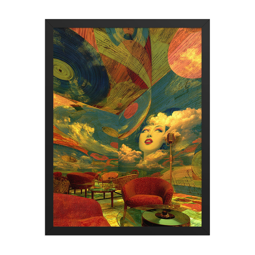 Thumbnail: Striking Geometric Gouache Print
