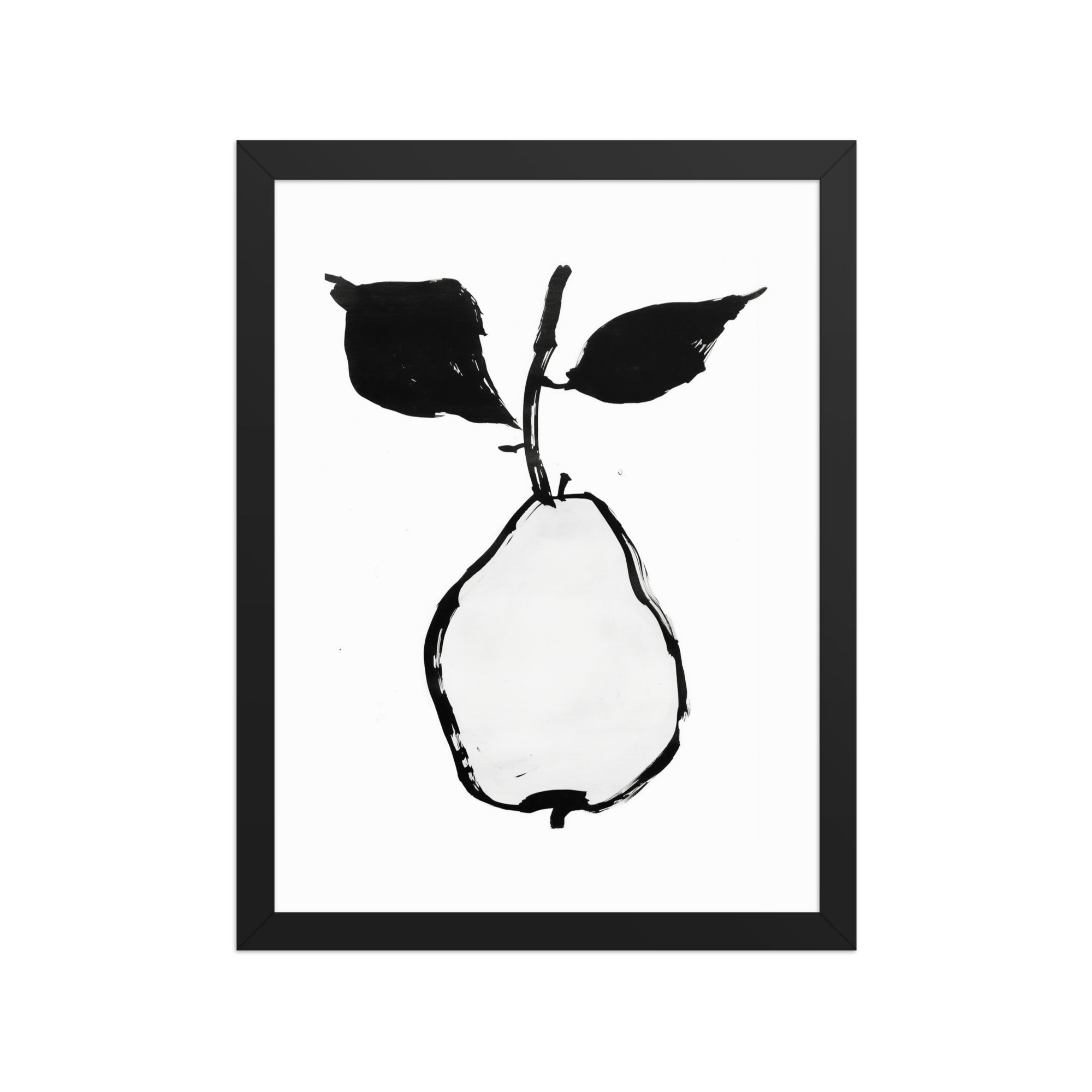Minimalist Pear Drawing | Art Print