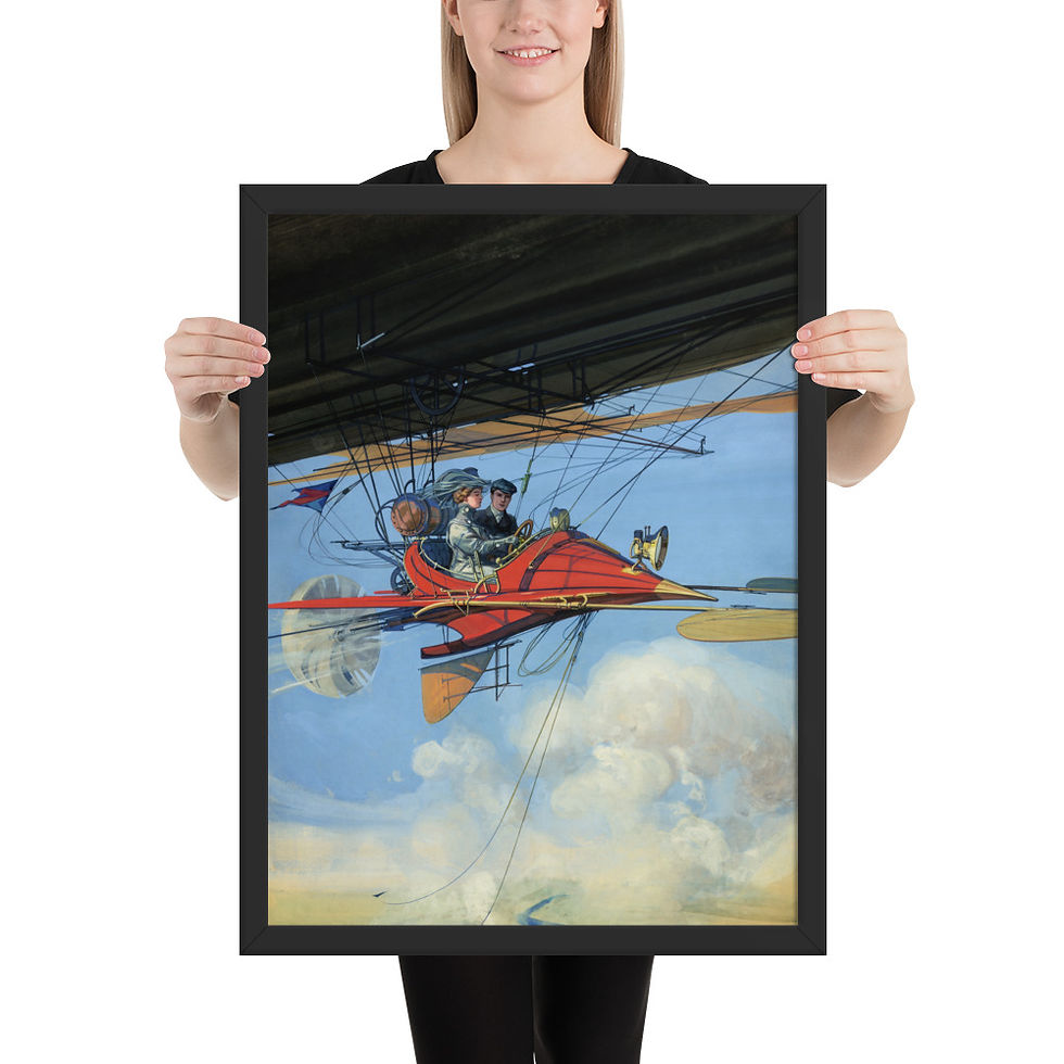 Thumbnail: Vintage Aeroplane Wall Art