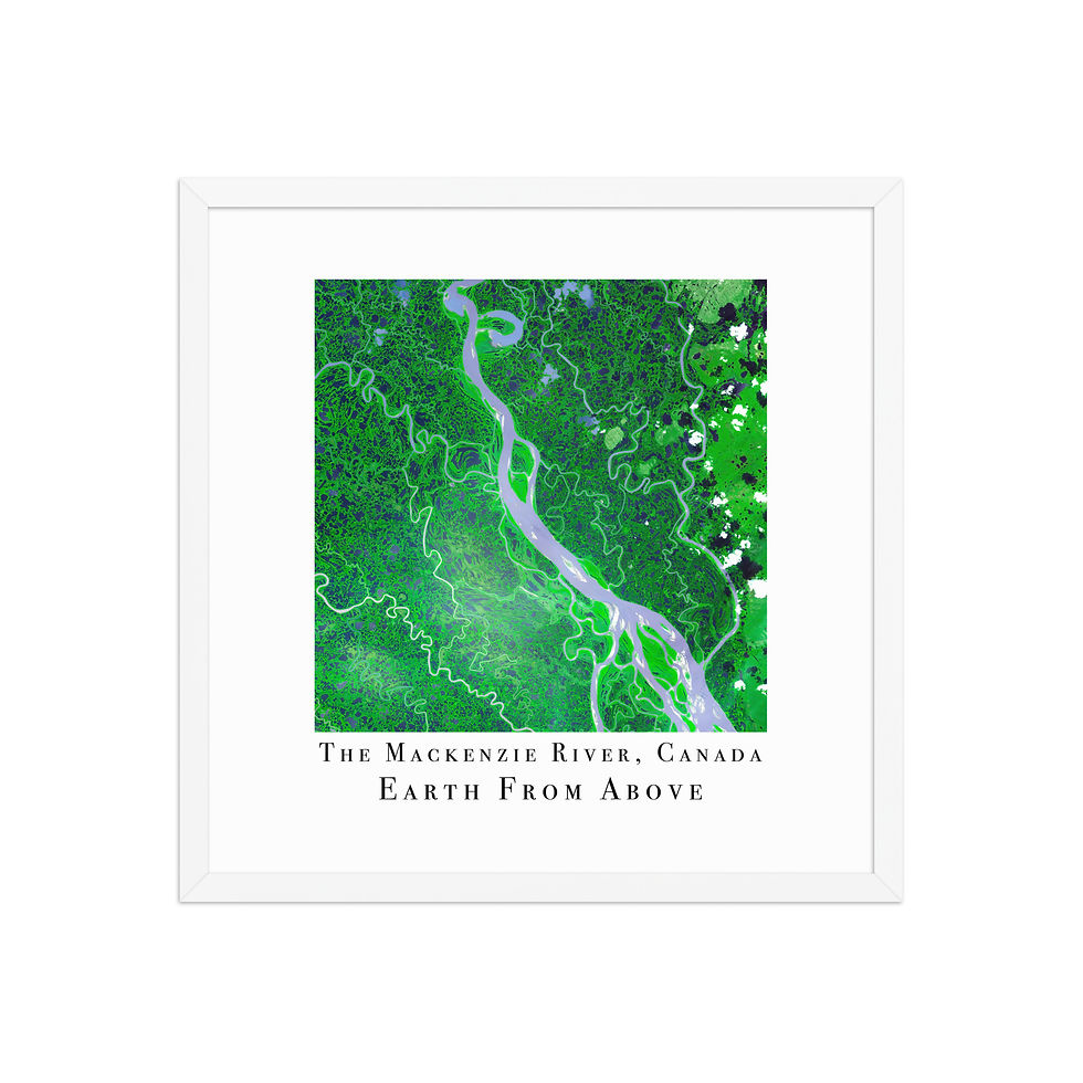 Thumbnail: The Mackenzie | Earth From Above | NASA | Framed Space Wall Art
