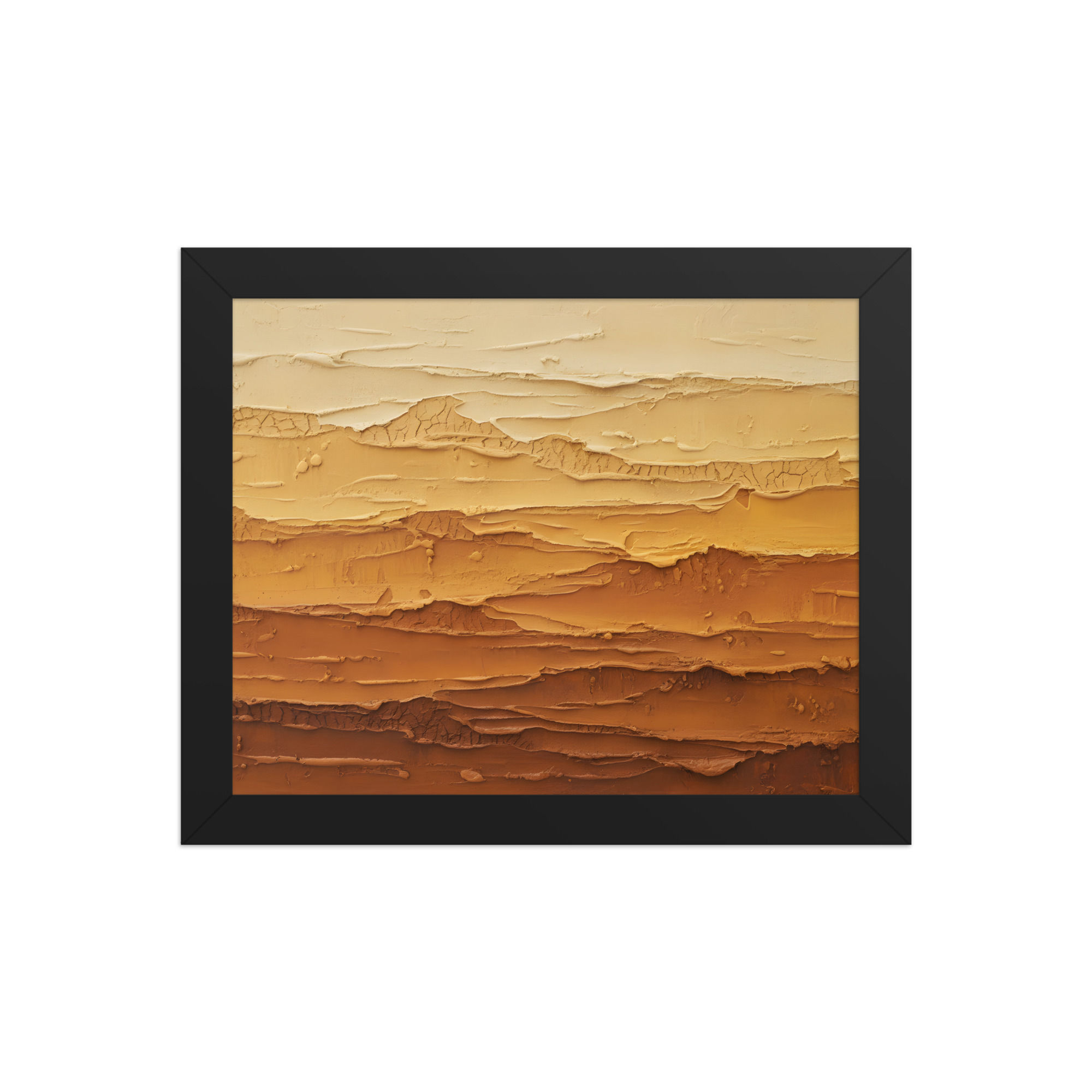 Desert Strata Framed Art Print