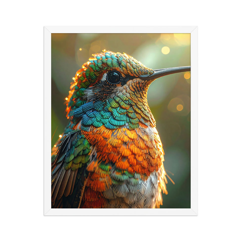 Thumbnail: Macro Hummingbird Ar Print Home Décor