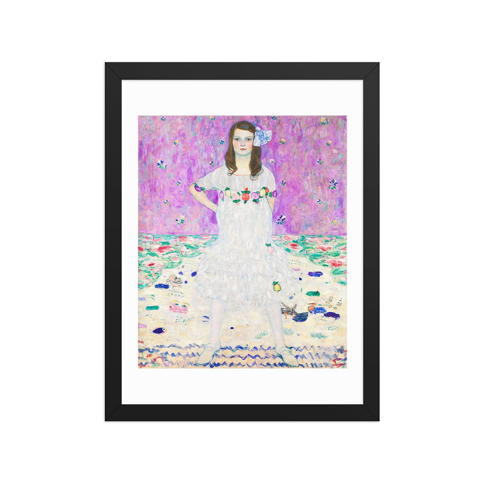 Thumbnail: Art Nouveau Framed Art Lilac