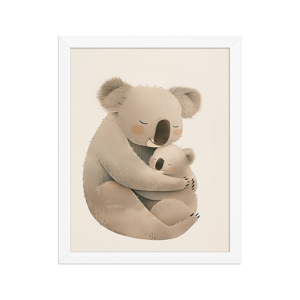 Thumbnail: Koalas | Whimsical Framed Nursery Prints for Kids' Rooms | Adorable Wall Art