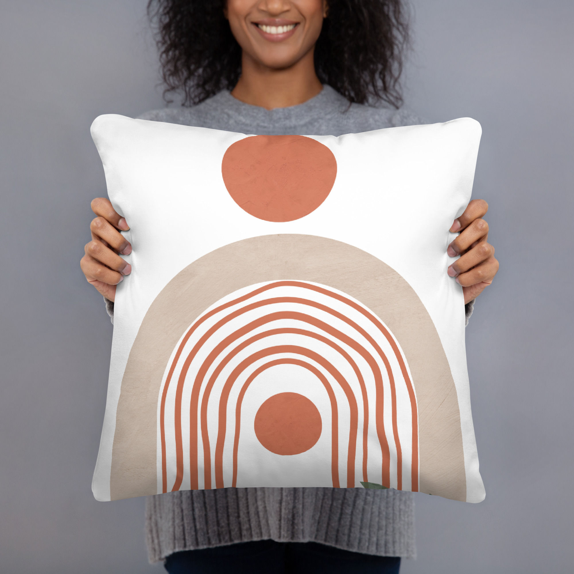 Boho Chic Cushion – Unique Textured Throw Pillowc Pillow